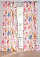 Gardin av återvunnen polyester med blommönster (1-pack), bonprix