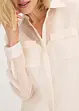 Transparent blus med struktur, bonprix