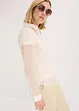 Transparent blus med struktur, bonprix