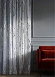 Gardinlängd i återvunnen polyester med glansigt mönster (1-pack), bonprix