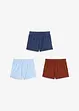 Jerseyshorts i ren ekologisk bomull för bebisar (3-pack), bonprix