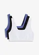 BH-topp med ekologisk bomull (3-pack), bonprix