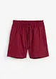 Shorts med paperbagmidja och linne, bonprix