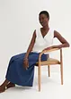 Bluslinne med omlottlook i rent linnematerial, bonprix