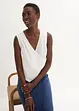 Bluslinne med omlottlook i rent linnematerial, bonprix