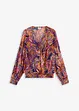 Mönstrad chiffongblus, bonprix