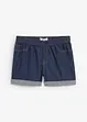 Jeansshorts med medelhög midja, bonprix