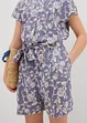 Jumpsuit i kort modell av viskos med mjukt fall, bonprix