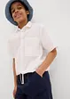 Dra på-shorts i material med linneandel, Regular Fit, bonprix