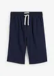 Dra på-shorts i material med linneandel, Regular Fit, bonprix