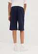 Dra på-shorts i material med linneandel, Regular Fit, bonprix