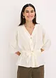Blus med knytband, bonprix