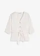 Blus med knytband, bonprix