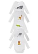 Långärmad babybody (5-pack), ekologisk bomull, bonprix