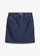 Jeanskjol Mid Waist, Low Stretch, bonprix