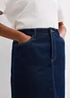 Jeanskjol Mid Waist, Low Stretch, bonprix