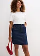 Jeanskjol Mid Waist, Low Stretch, bonprix