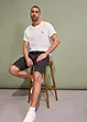 Stretchiga jeansbermudas, Relaxed Fit, bonprix
