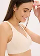 Ovadderad T-shirtbehå utan bygel i ekologisk bomull (2-pack), bonprix