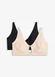 Bralette i bomull (2-pack), bonprix