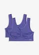 Sömlös Feel Comfort BH-topp (2-pack), bonprix