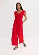 Jumpsuit i kräppat material med struktur, bonprix