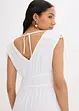 Jumpsuit i kräppat material med struktur, bonprix