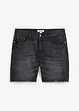 Långa jeansshorts med ofållade benslut, Relaxed Fit, bonprix
