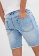 Långa jeansshorts med ofållade benslut, Relaxed Fit, bonprix