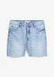 Långa jeansshorts med ofållade benslut, Relaxed Fit, bonprix