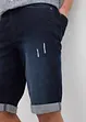 Stretchiga jeansbermudas med uppvikta benslut, Regular Fit, bonprix