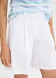 Shorts i tunn linnemix, bonprix
