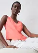 Bluslinne med omlottlook i rent linnematerial, bonprix