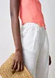 Bluslinne med omlottlook i rent linnematerial, bonprix