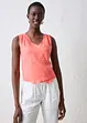 Bluslinne med omlottlook i rent linnematerial, bonprix