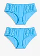 Maxitrosa med skir spets (2-pack), bonprix