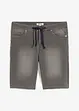 Trikåbermudas med bekvämt snitt och jeanslook, normal passform, bonprix