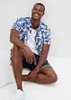 Stretchiga jeansshorts, normal passform, bonprix