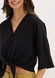 Blus i linneblandning, bonprix