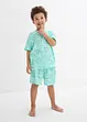 Kort pyjamas av ekologisk bomull (set i 4 delar), bonprix