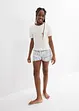 Pyjamas med shorts, av ekologisk bomull (4 delar), bonprix