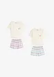 Pyjamas med shorts, av ekologisk bomull (4 delar), bonprix