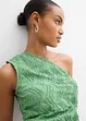 One shoulder-linne i material med struktur, bonprix