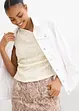 One shoulder-linne i material med struktur, bonprix