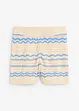 Stickade shorts i luftig bomulls- och linnemix, bonprix