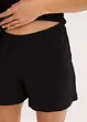 Ribbstickad bomullspyjamas med shorts, bonprix