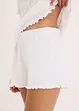 Pyjamas med shorts i pointelle-jersey, bonprix