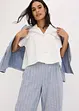 Kort blus i bomullspoplin, bonprix