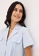 Kort blus i bomullspoplin, bonprix