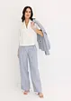 Kort blus i bomullspoplin, bonprix